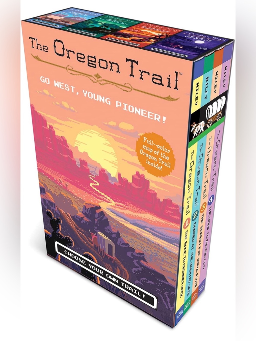 The Oregon Trail Box Set Choose Your Own Adventure with Map Four Books